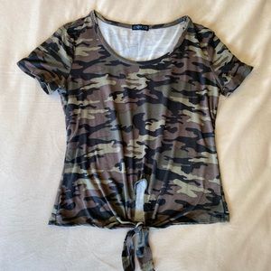 Soft and Stretchy Camo Top